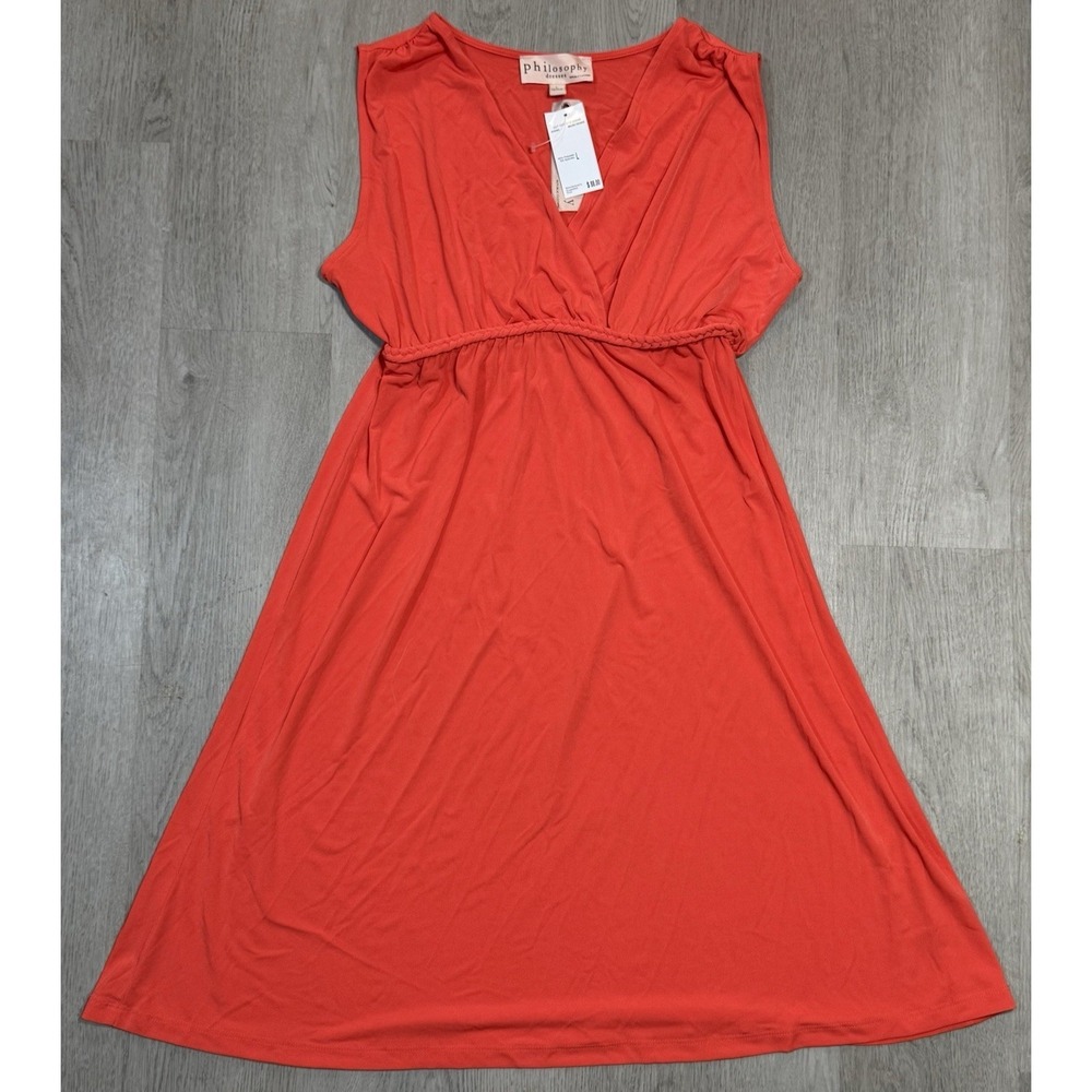 Philosophy Republic Clothing Cocktail Dress Corks Pink Womens Size L - NWT
